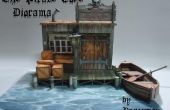 El modelo de papel de pirata Cove Diorama
