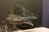 Un Tiranosaurio Rex casi invisible en un cortador láser