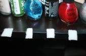 Simple Velcro esmalte de uñas del debajo-gabinete almacenamiento