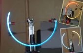 Rotación LED throwies impulsado por un Stirlingengine (eVoltis Stirlingmachine)