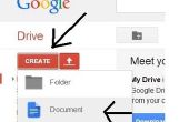 Instrucciones para utilizar documentos de Google en Google Drive
