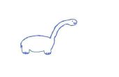Cómo hacer un dinosaurio de dibujos animados