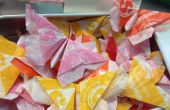 Reciclado de Candy Wrapper Origami Mariposas