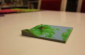 3D impresión de modelos de paisajes (topología, montañas, etc.) 