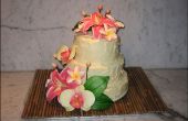 Torta de flor Tropical libre de gluten
