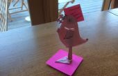 Robot de pájaro agudos papel