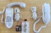 Antiguo juguete de intercomunicación teléfono