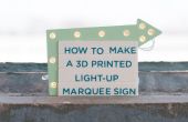Hacer una señal 3D impreso carpa del Light-up
