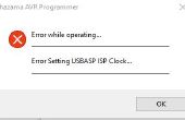 Actualización de firmware para clon USBASP - fijación Error ajuste USBASP ISP reloj