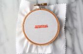 Embroidery how to: french knot
