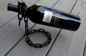 "Flotante" cadena sostenedor de botella de vino