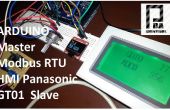 Arduino maestro Modbus RTU y HMI GT01 Panasonic