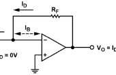 El circuito de amplificador de transimpedancia