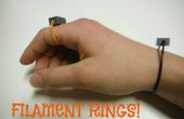 Hacer anillos y pulseras con restos del filamento impresora 3D