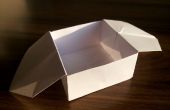 Cajas de origami dos con orejas o sin orejas