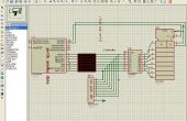 Matriz LED proyecto usando cambio de micro registro y pic16f628a