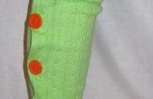 Botón-para arriba largos suéter pata