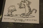 Papel corte Calvin y Hobbes