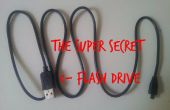 Impulsión del Flash del secreto dentro de un cable USB