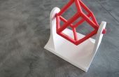 3D impreso alambre marco cubo Spinner juguete de escritorio