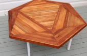 Cómo construir una mesa de icosaedro con reciclado de madera