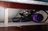 Cajón para debajo del fregadero de baño--Pelo secador almacenamiento