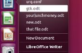 Ubuntu recientes archivos Quicklists como en Windows (en la barra de tareas de inicio rápido)