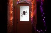 Halloween: silueta de araña barato y fácil caer