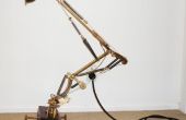 Lámpara de escritorio flotantes de brazo de Steampunk