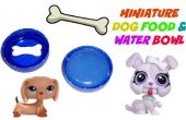 Plato de comida y agua de perro miniatura