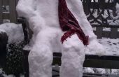 Muñeco de nieve con los hombros caídos del Banco