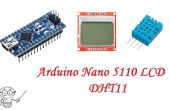 Arduino Nano 5110 pantalla LCD temperatura DHT11 Sensor de humedad