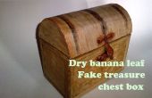 Caja de pecho de tesoro barato (mirada de madera)