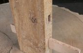 Cerradura de pestillo de madera