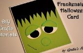 Tarjeta de Halloween Frankenstein - manualidades DIY