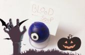 Halloween Zombie ojo alimento sostenedor de etiqueta - fácil y atractiva