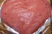 Receta de postre: Corazón de fresa delicioso pastel