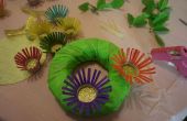 PRIMAVERA / verano guirnalda de la flor del arco iris de artículos reciclados