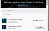 Reinstalar una versión previa de una aplicacion de Adobe Creative Cloud