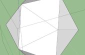 SketchUp - creando un echado a un lado dados/icosaedro 20