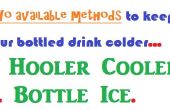 Mantener bebidas embotelladas frías - dos métodos disponibles