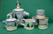 Servicio de té de cerámica