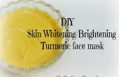BRICOLAJE piel blanqueamiento/Brightening cúrcuma cara máscara - Home-soluciones para el cuidado de la piel con cúrcuma