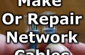 Cómo hacer o reparar cables de red