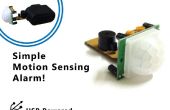 Hacer una alarma de robo de Sensor de movimiento Simple. (PIR) 