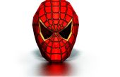 Máscara de papel de Spiderman 3D DIY