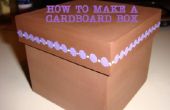 Cómo hacer una caja de cartón de cartón reciclado