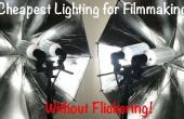 Iluminación de LED más barato para cine sin parpadeo! 