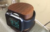Apple reloj carga muelle soporte madera