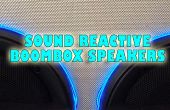 Adición de sonido reactiva EL alambre a su BoomBox